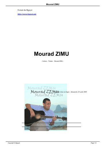 Mourad ZIMU - Bgayet.net