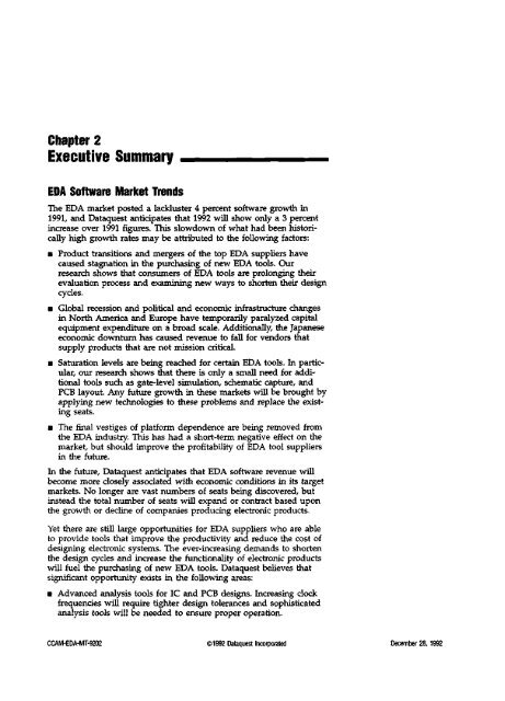 CAD/CAM/CAE : electronic design automation, 1992 - Archive Server