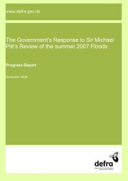The Governments Response to Sir Michael Pitts ... - ARCHIVE: Defra