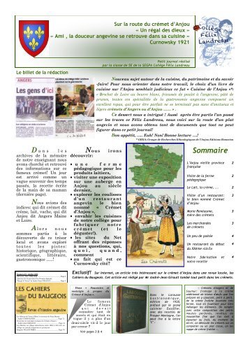 ANGERS (49), SEGPA Collège Félix Landreau - 5e E