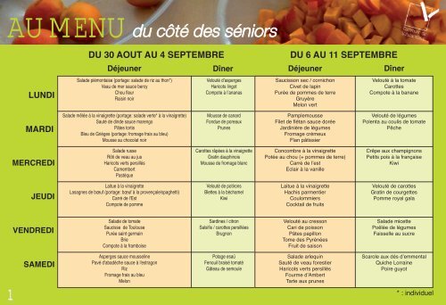 Téléchargez les menus des séniors - Mairie de Villetaneuse