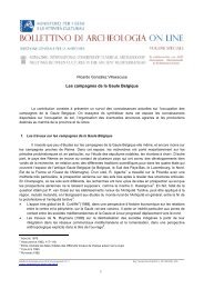 Les campagnes de la Gaule Belgique - Bollettino di archeologia on ...