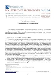 Les campagnes de la Gaule Belgique - Bollettino di archeologia on ...
