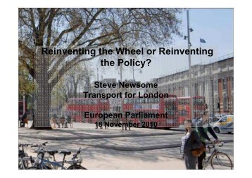 Transport for London - Steve Newsome - The Greens