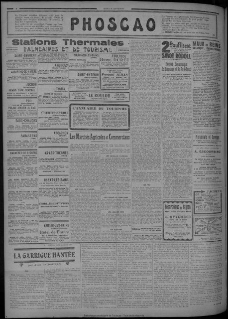 20 septembre 1927 - Bibliothèque de Toulouse