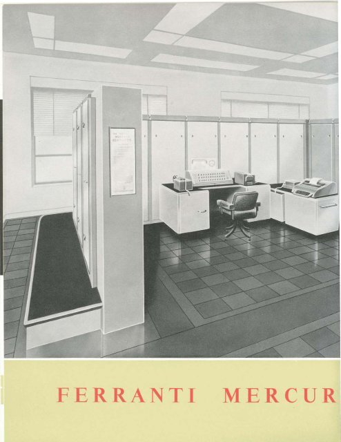 An Introduction to the Ferranti Mercury Computer, 1956