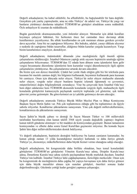 “13. GENEL KURUL” TOPLANTISI 25 Mayıs 2002 - İstanbul SMMM ...