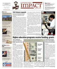 Higher education programs receive funding, grants - Community ...