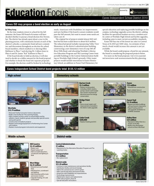 July 2010 - Community Impact Newspaper