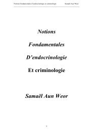 endocrinologie Et criminologie - Gnose de Samael Aun Weor