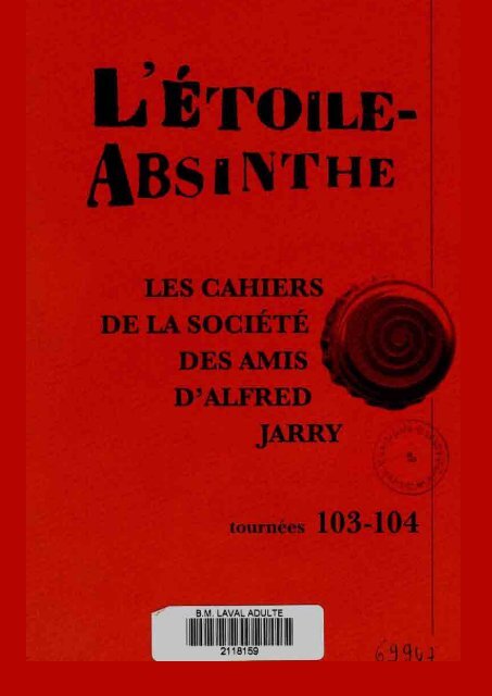 103/104 : Colloque 2003, etc. - Société des Amis d'Alfred Jarry