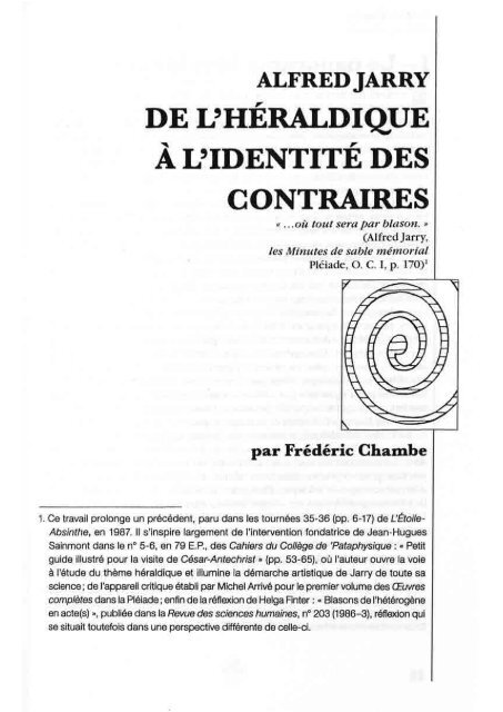 103/104 : Colloque 2003, etc. - Société des Amis d'Alfred Jarry