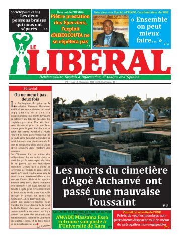 Les morts du cimetière d'Agoè Atchanvé ont passé une mauvaise ...