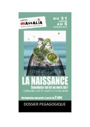 Dossier pédagogique La Naissance - Théâtre Massalia