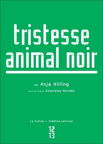 de Anja Hilling - Théâtre national de la colline