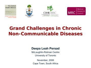 Persad - Grand Challenges - Oxford Health Alliance