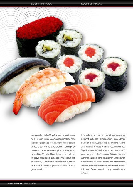 Download unsere Broschüre für mehr Informationen - Sushimania