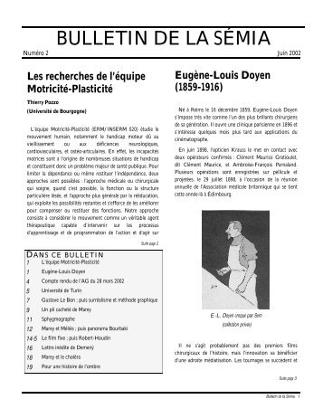 BULLETIN DE LA SÉMIA - INRP