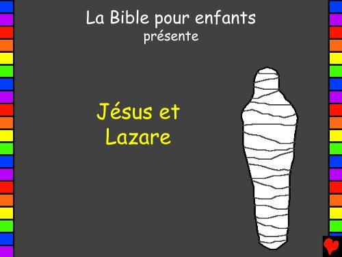 Jésus et Lazare - Bible for Children