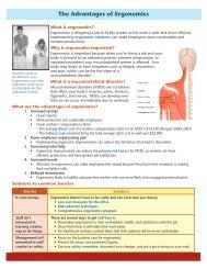 The Advantages of Ergonomics