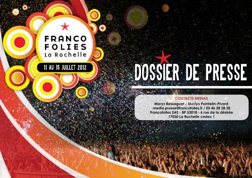 dimanche 15 juillet - Les Francofolies de La Rochelle