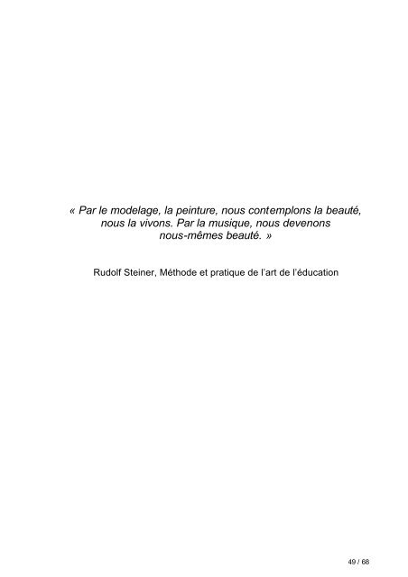 Le sens de la musique - Fédération des Ecoles Steiner-Waldorf en ...