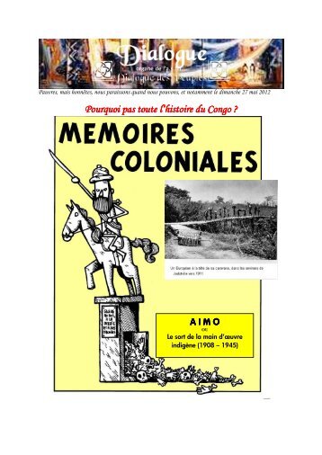 Pourquoi pas toute l'histoire du Congo Pourquoi pas ... - CongoForum