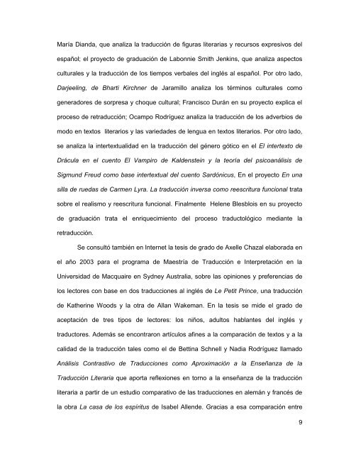 Procedimiento para analizar la calidad de las traducciones ... - mogap