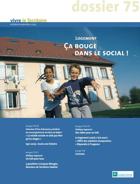 Dossier Logement : ça bouge dans le social - Territoire de Belfort