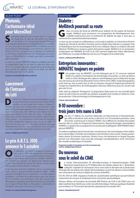 Télécharger la version PDF - Minatec