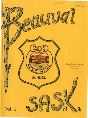 Beauval Indian Residential School yearbook