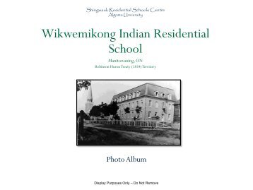 Wikwemikong - The Shingwauk Project - Algoma University