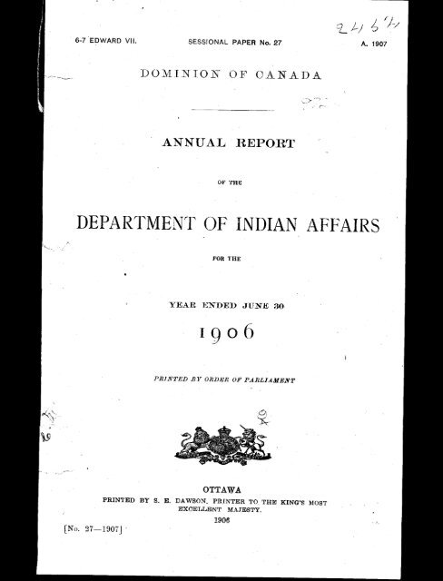 Annual Report 1906, part 1