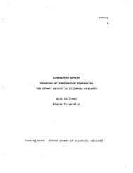 STROOP EFFECT IN BILINGUAL CHILDREN - Algoma University ...