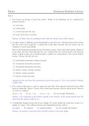 Conservation Of Momentum Worksheet Answers Key Physics Fundamentals