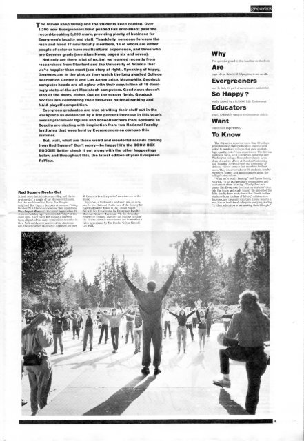 V10 #1 November 1988 - Archives - The Evergreen State College
