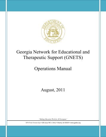 GNETS - GADOE Georgia Department of Education