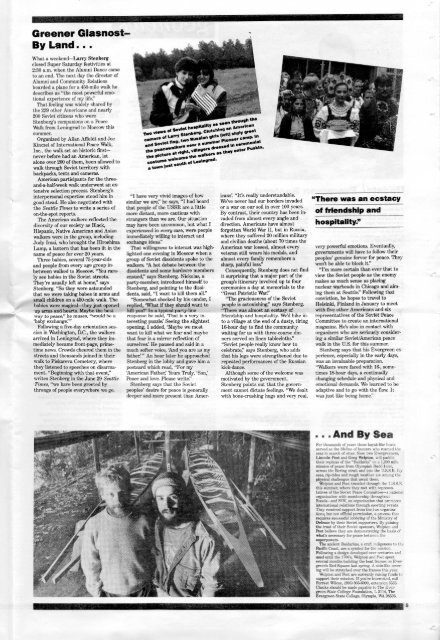 V9 #1 November 1987 - Archives - The Evergreen State College