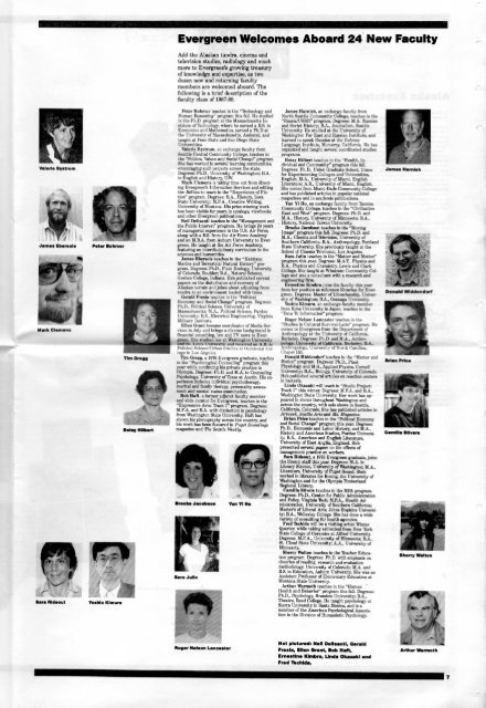 V9 #1 November 1987 - Archives - The Evergreen State College