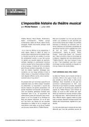 L'impossible histoire du théâtre musical - Théâtre de Cornouaille