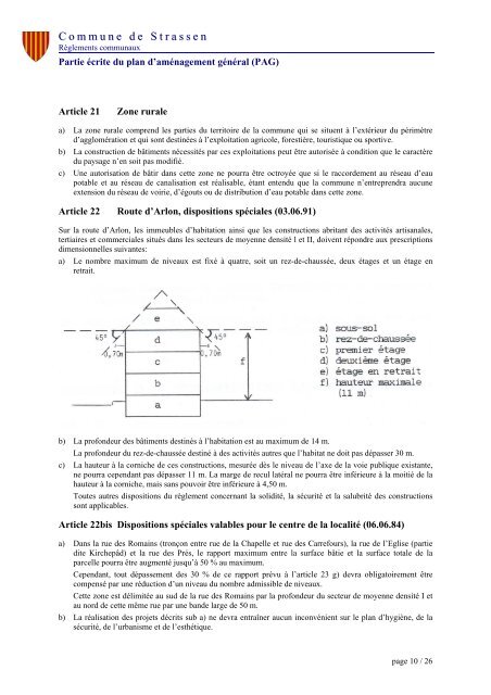 Règlement sur les Bâtisses - Administration Communale de Strassen