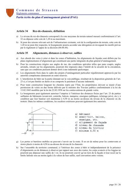 Règlement sur les Bâtisses - Administration Communale de Strassen