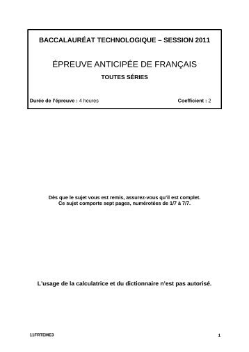 sujet - Académie d'Aix-Marseille