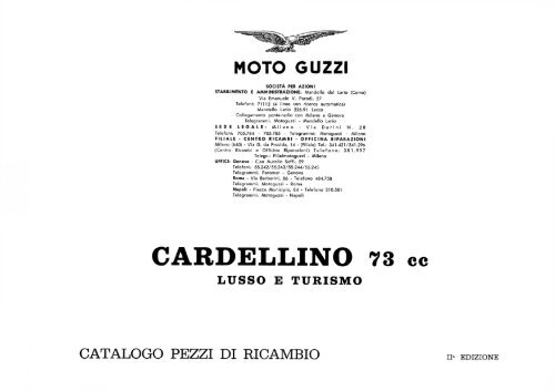 Cardellino 73 Lusso e Turismo - Anima Guzzista