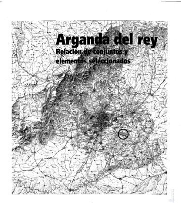 "Arganda del Rey. Relación de conjuntos y elementos seleccionados"