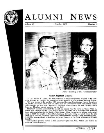ALUMNI NEWS - Frederick D. Hill Archives