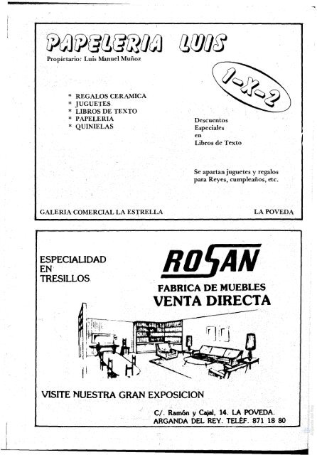 Revista "La Poveda" (1982) - Archivo de la Ciudad de Arganda del ...