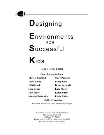 Designing Environments Successful Kids - Wisconsin Assistive ...