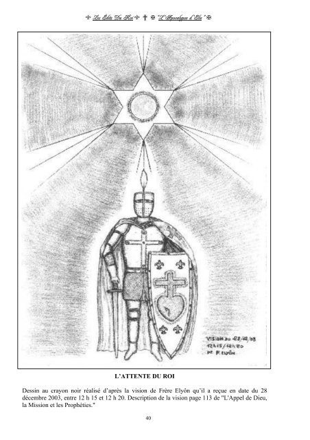 Les Édits Du Roi - Frère Elyôn Prophète du Sacré-Coeur