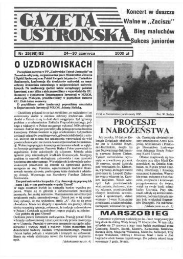 Gazeta Ustrońska nr 25 / 93